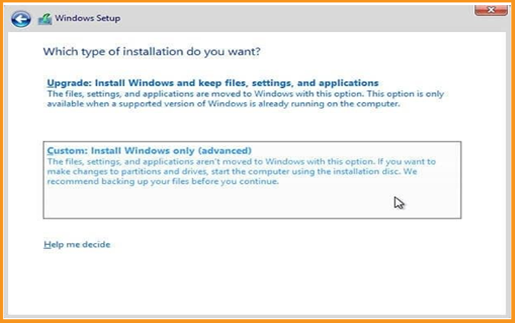 Installation de Windows 10