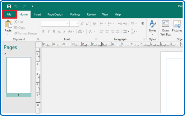Activer Publisher 2016
