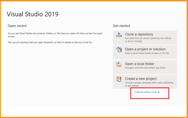 Activez Visual Studio 2019