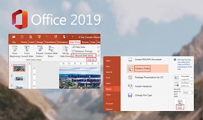 HD Recordings are now possible to insert in PowerPoint 2019 