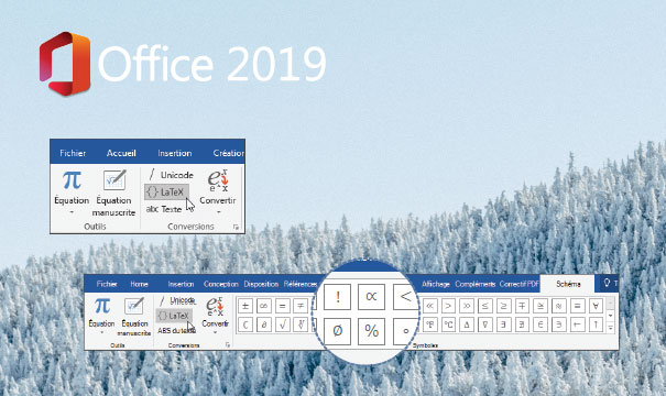 Support de l'équation LaTeX dans Word 2019