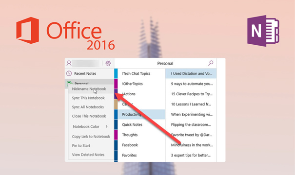 Onenote 2016