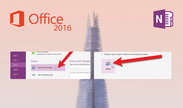 Note files sharing with colleagues