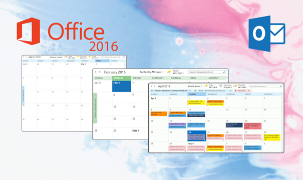 Outlook 2016 Optimized calendars