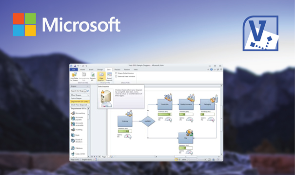 Visio Professional 2010 Simple and fast creation