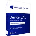 Windows Server 2012 RDS - 20 Device CALs Windows Server 2012 RDS - 20 Device CALs
