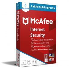 McAfee Internet Security 2022-2023, Runtime: 1 Year, Device: 5 Device, image 