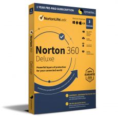 Norton 360 Deluxe, Runtime: 1 Year, Device: 3 Device, image 