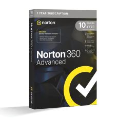 Norton 360 Advanced 200 GB Cloud Storage, Runtime: 1 an, Appareils: 10 Appareils, image 