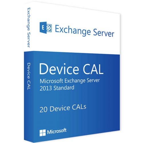 Exchange Server 2013 Standard - 20 Device CALs Exchange Server 2013 Standard - 20 Device CALs
