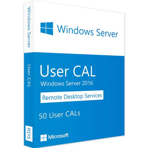 Windows Server 2016 RDS - 50 User CALs Windows Server 2016 RDS - 50 User CALs