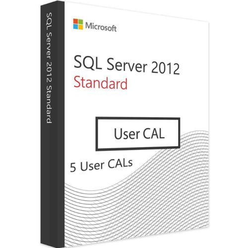 SQL Server 2012 Standard - 5 User CALs SQL Server 2012 Standard - 5 User CALs