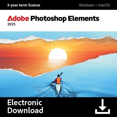 Adobe Photoshop Elements 2025, Type of license: New, Versions: Windows, image  Adobe Photoshop Elements 2025, Type of license: New, Versions: Windows, image